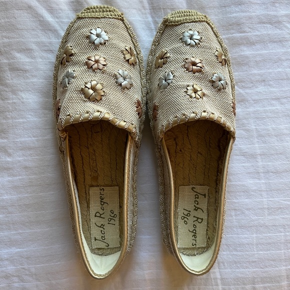 Jack Rogers Flower Embroidered Espadrilles - Picture 2 of 6
